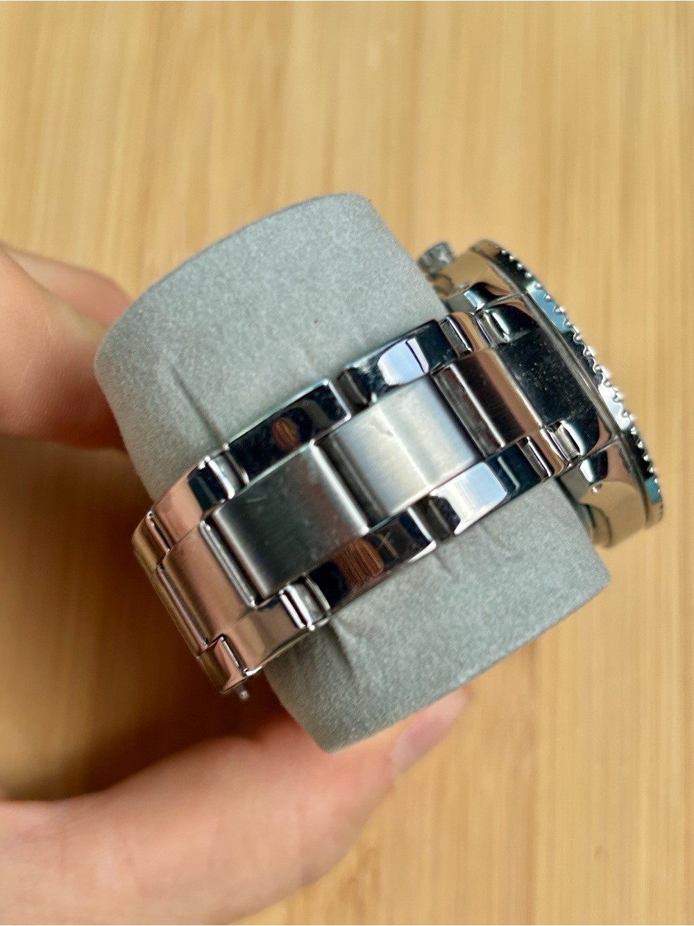 Fossil Silver Tone Multi-Function Stainless Steel Watch Crystal Baguette 38mm - Picture 9 of 15
